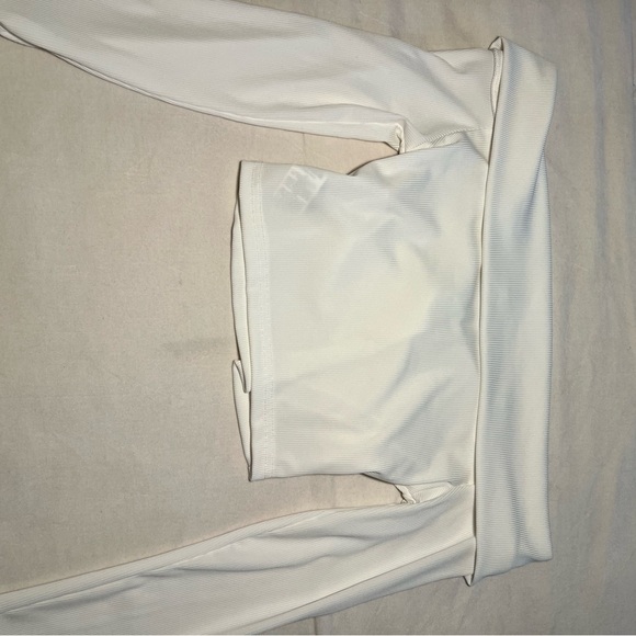 SHEIN Cream Ribbed Top - Picture 2 of 3